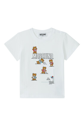 Football Bear Print T-Shirt