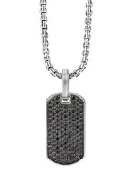 Pavé Black Diamonds Streamline® Tag Pendant