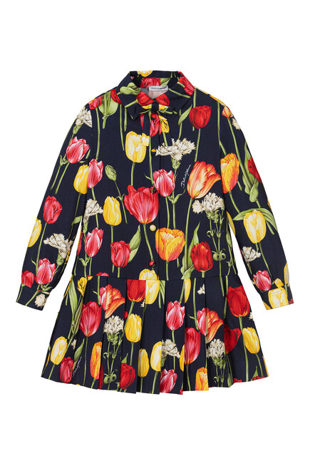 Kids Floral Print Dress