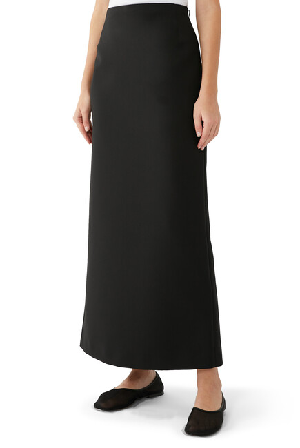 Long Wool Skirt