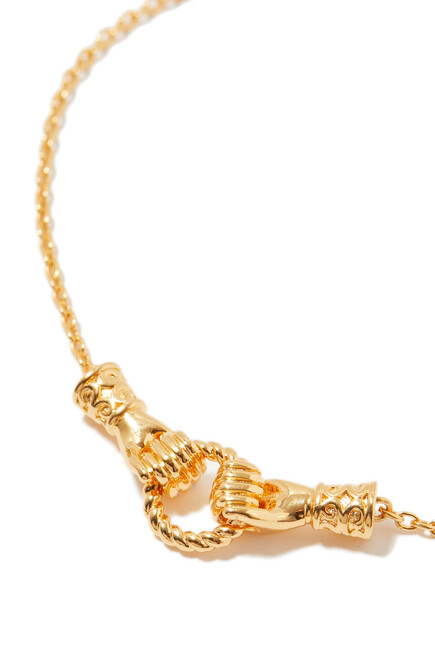 Harris Reed in Good Hands Slider Bracelet, 18k Gold Plated Vermeil on Sterling Silver