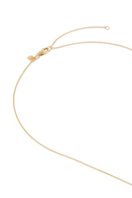 Mama Script Necklace, 14k Yellow Gold & Diamonds