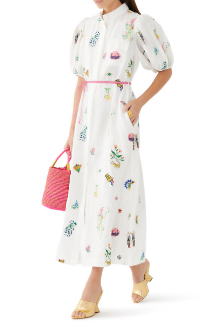 Atticus Embroidered Shirtdress