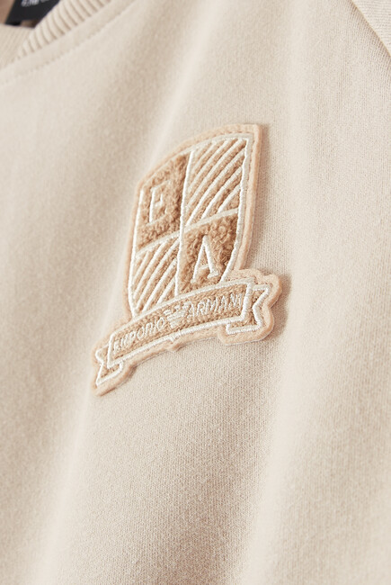 Kids Logo Crest Cotton Sweatshirt