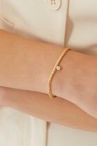 Floating Diamond Bracelet, 18k Yellow Gold & Diamond