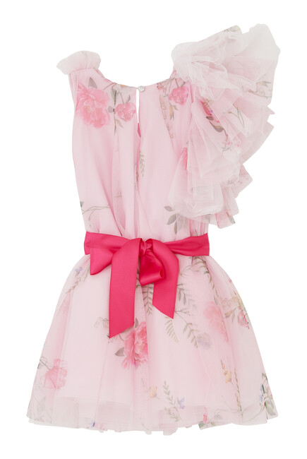 Kids Floral Tulle Dress