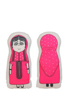 Kuwait Abaya Girl Plush Cushion