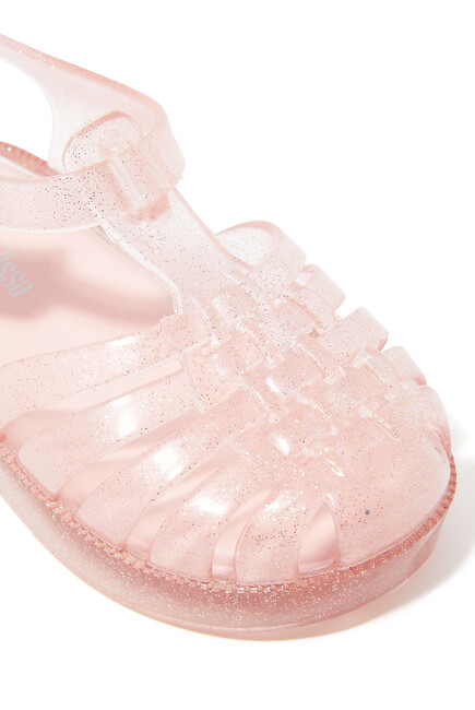 Kids Glitter Jelly Sandals