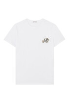 Double Logo Cotton T-Shirt