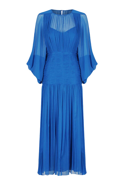 Maya Ruched Panelled Midi Dress