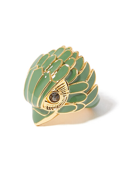 Enamel Eagle Ring