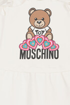 Teddy Bear Logo Print Dress