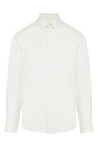 Cotton Shirt With Signature Embroidery