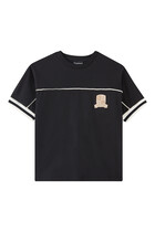 Kids Logo Crest Cotton T-Shirt