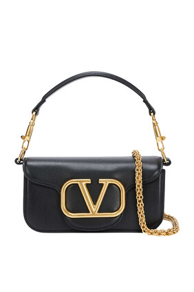 Valentino Garavani Loco Leather Shoulder Bag