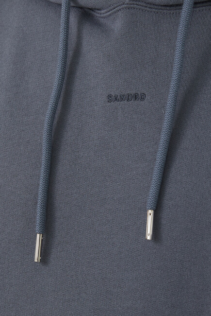Embroidered Logo-Detail Hoodie