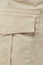 Cotton-Stretch Cargo Shorts