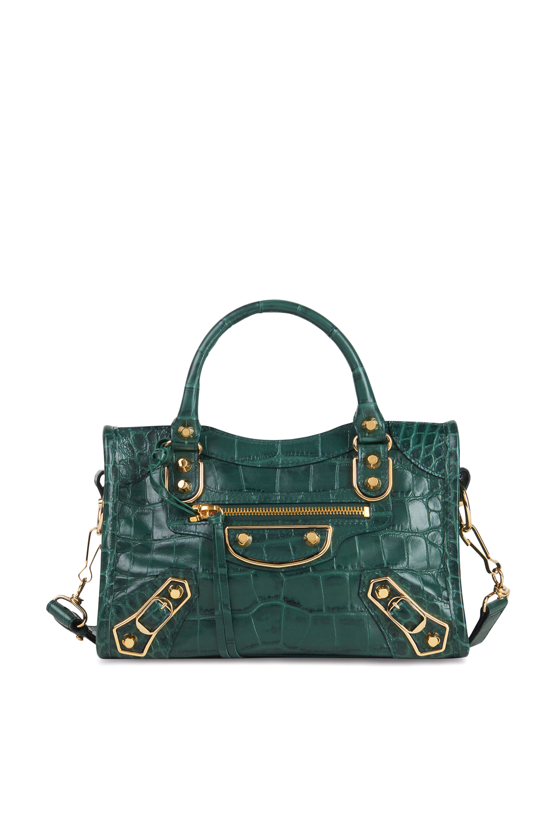 Túi Balenciaga Le Cagole Mini Bag With Chain đen crocodile best quality