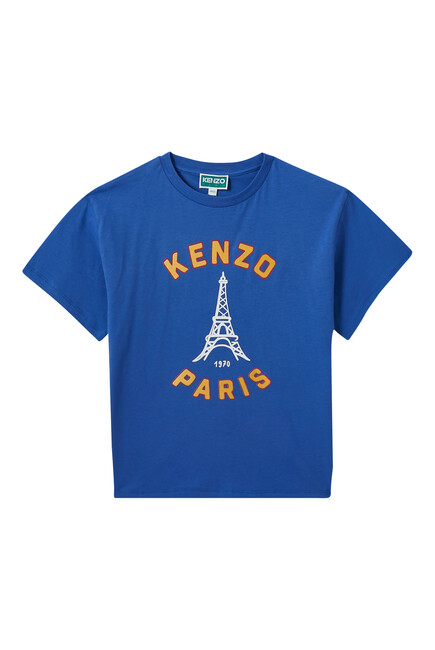 Kids Logo Eiffel Tower Paris T-Shirt