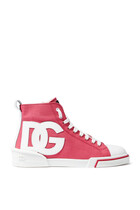 Kids High-Top Logo Sneakers