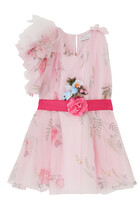 Kids Floral Tulle Dress