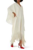 Very Ross Fringed Crepe Kaftan