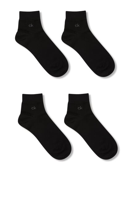 Simon Casual Flat Knit Socks, Set of 2