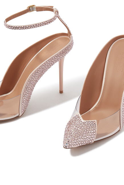 Malia 100 Crystal Plexi Pumps