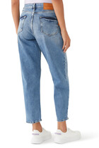 Carrot-Fit Straight-Leg Denim Jeans