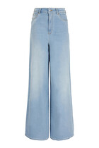 Wide Leg Logo Jeans