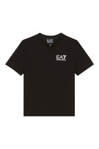 Kids EA7 Logo Print T-Shirt