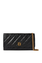 Quilted Crush Chain Wallet
