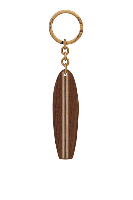 Wooden Surf Keyring