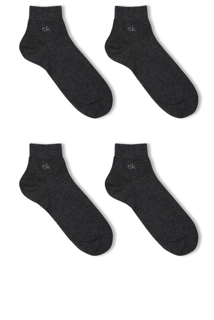 Simon Casual Flat Knit Socks, Set of 2