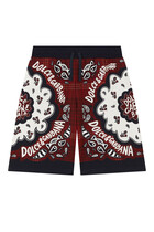 Kids Bandana-Print Shorts