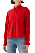 Cropped Long Sleeve Shirt