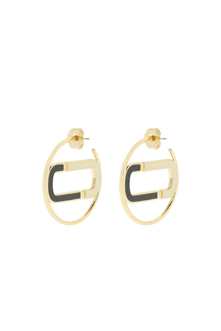 Marc Jacobs Large Enamel Hoop Earrings