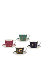 Chelsea Collection Espresso Cups & Saucers, Set of 4