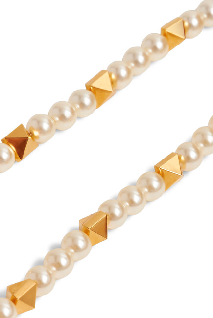 Rockstud Pearl Necklace