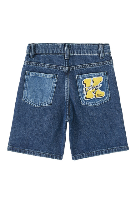 Kids Denim Bermuda Shorts