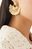 Mini Luna Raffia Earrings