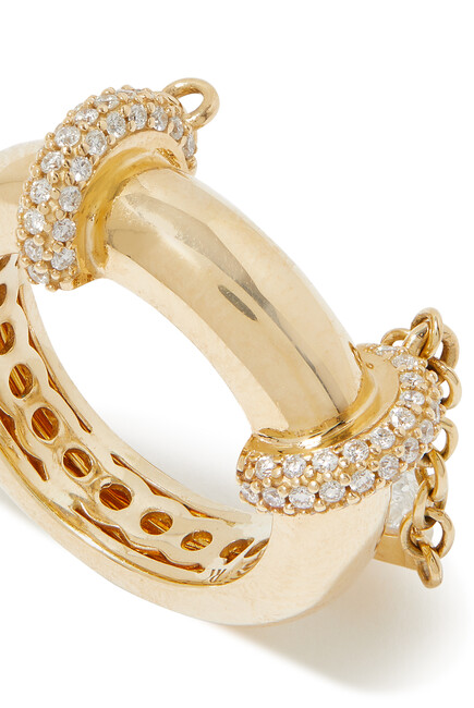 Elisabeth Ring, 18k Yellow Gold & Diamonds