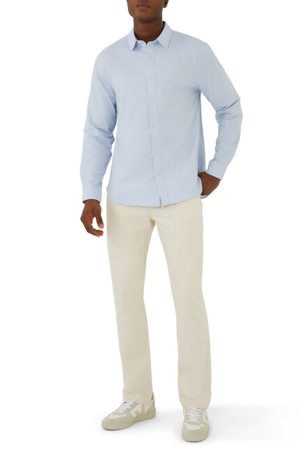 Stretch Oxford Long-Sleeve Shirt