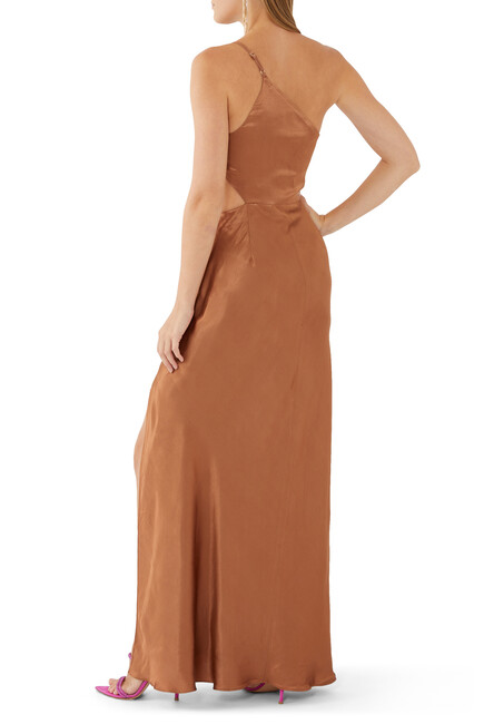 La Lune Asymmetrical Maxi Dress