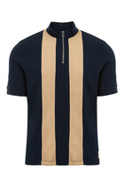 Morley Panelled SS Zip Polo