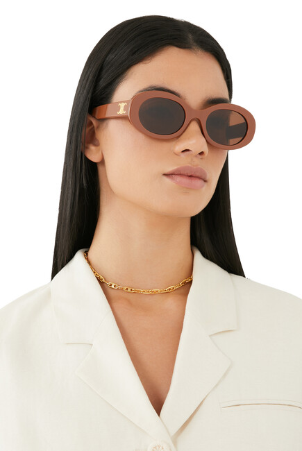 Triomphe Oval Sunglasses