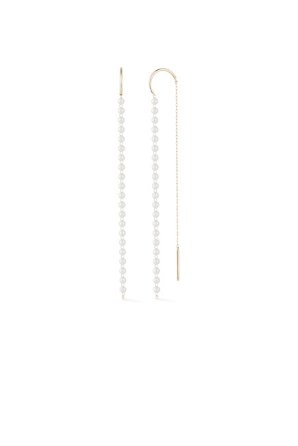 Medium Baby Pearl Threader Earrings