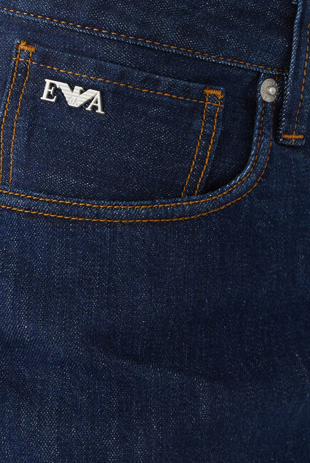 EA Logo Slim-Fit Jeans