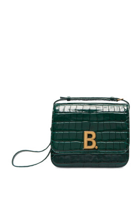 Small B. Crocodile-Effect Leather Bag