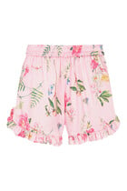 Kids Floral Ruffled Shorts